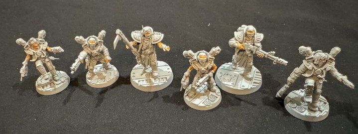 Orlock Ash Wastes Gang Conversions: Kroot Rifle, Long Rifle, and a Load of Sawn Off Shotguns